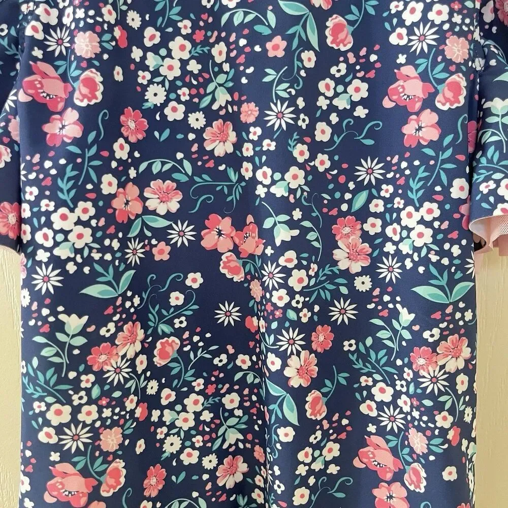 Rufflebutts Butterfly Sleeve One Piece Swimsuit Moonlit Meadow Girls Size 10